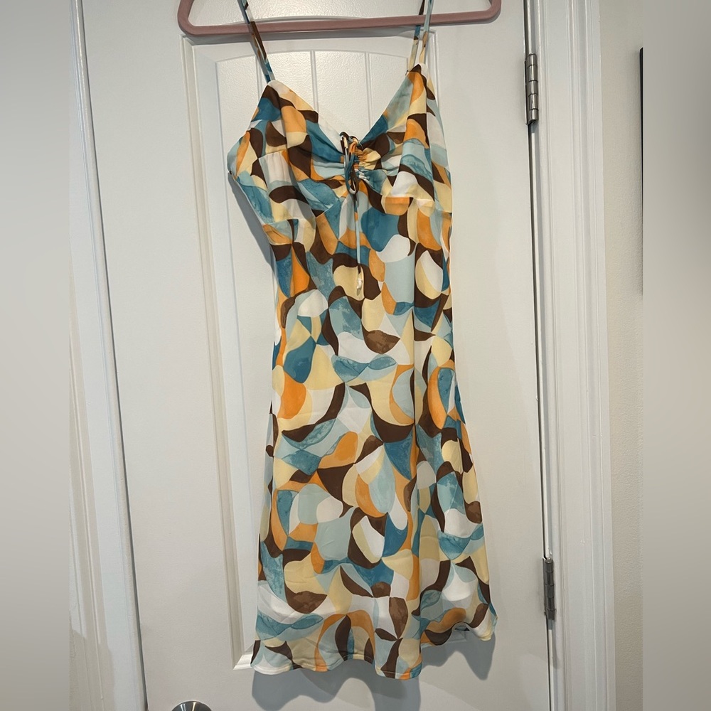 A&F Cinch Front Slip Mini Dress